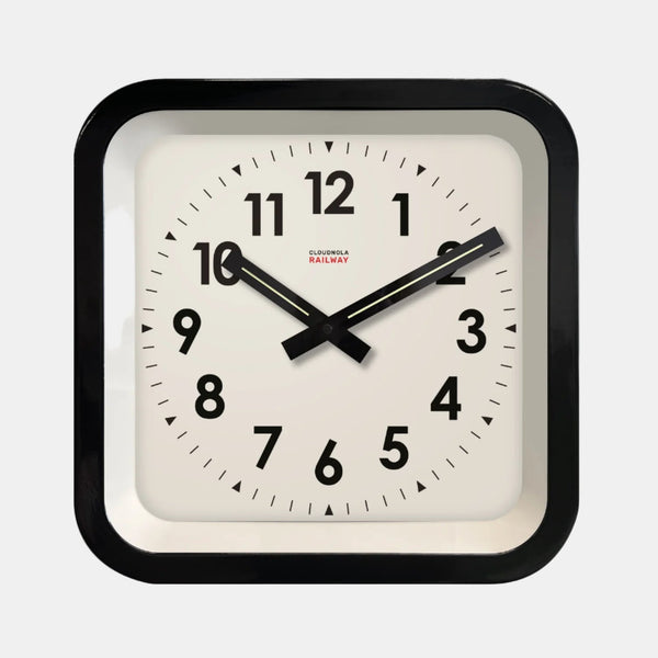Square Clock – Black