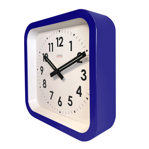Big Railway Blue Kitchen Clock