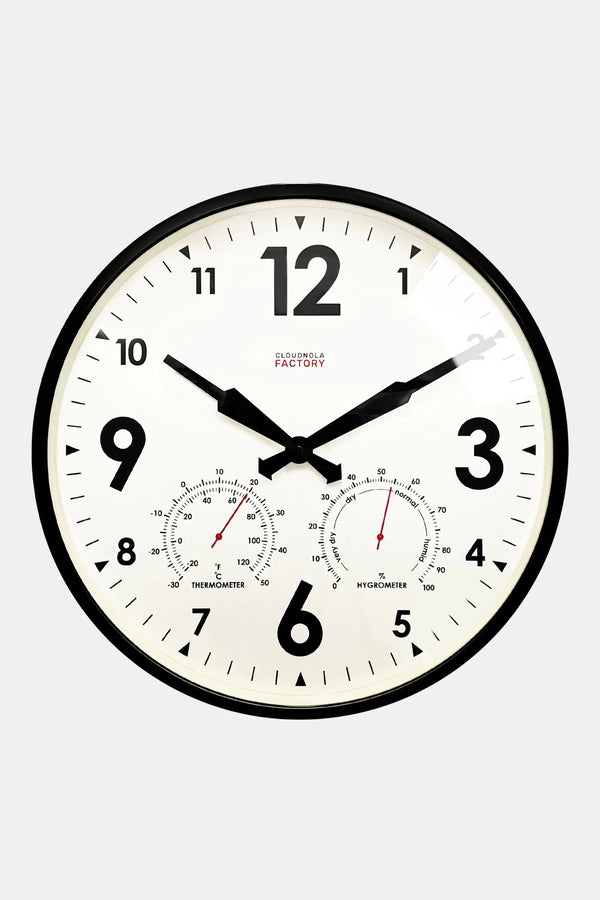 Outdoor Clock XL – Black