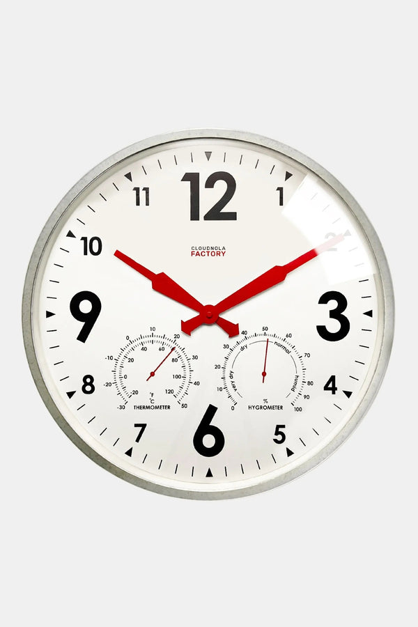 Outdoor Clock XL – Zinc