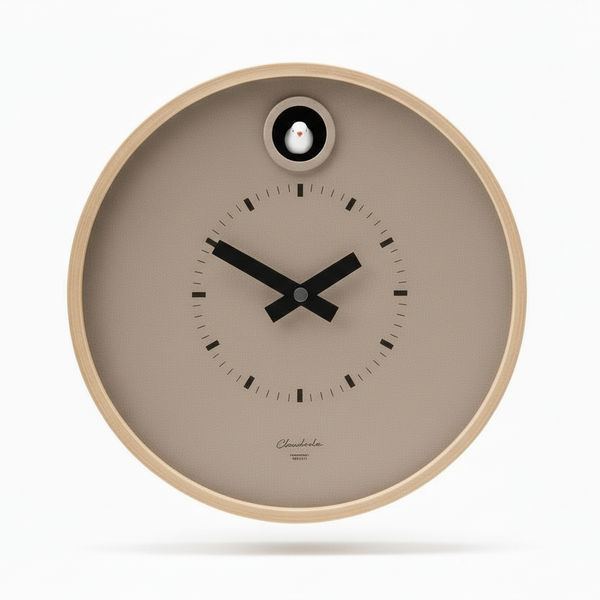Dot Cuckoo Clock – Taupe