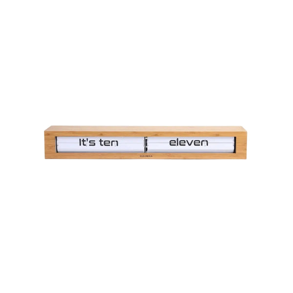 Texttime 2.0 Text Flip Clock – Bamboo